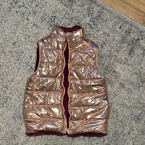 Epic Threads Shiny Rose Gold Vest